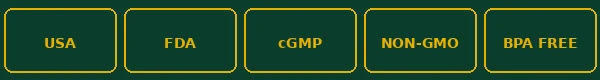FDA cGMP Non-GMO trust badges